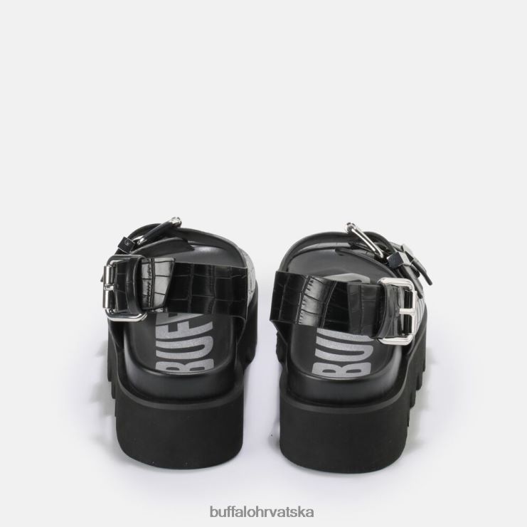 crno Buffalo veganske perry sandale na platformu |sandale TDD6T850